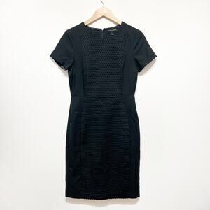 Banana Republic Factory black swiss dot dress Size 4